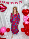 Burgundy Bloom Dress