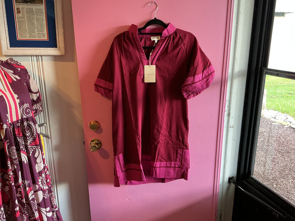 Burgundy Charm Dress