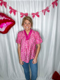 Simple Peony Ruffle Top