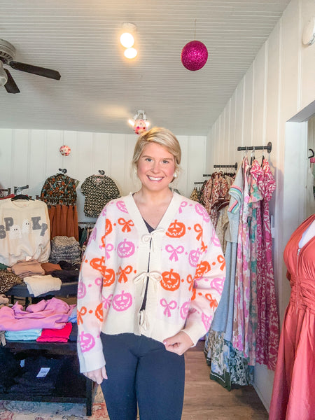 Boos and Bows Cardigan