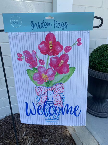 Petals and Porcelain Garden Flag