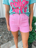 Pink picnic shorts