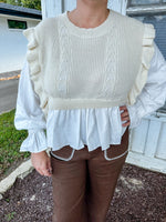 Cozy Elegance Cream Blouse