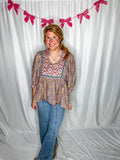 Sunny Patchwork Blouse