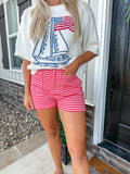 Red Picnic Shorts