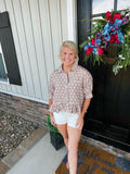 Mocha Dot Darling Top