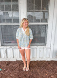 Hydrangea lane blouse