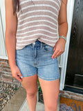 Medium Blue Slim Shorts