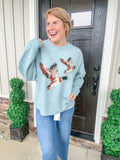 Flying Duck Sweater Blue
