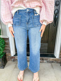 Mica High - Rise Wide Crop Jeans