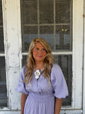 Lilac Midi Dress