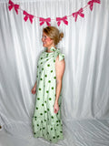 Sage Polka Dot Dress