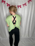 Sage Open Back Top