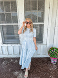 Blue Plaid Picnic Dress