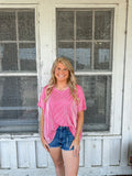 Pocketful of Pink Striped Tee