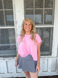 Checkered Gingham Skort