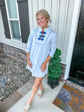Postcard Blue Mini Dress