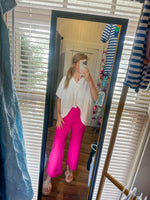 Velora High Rise Trousers Pink